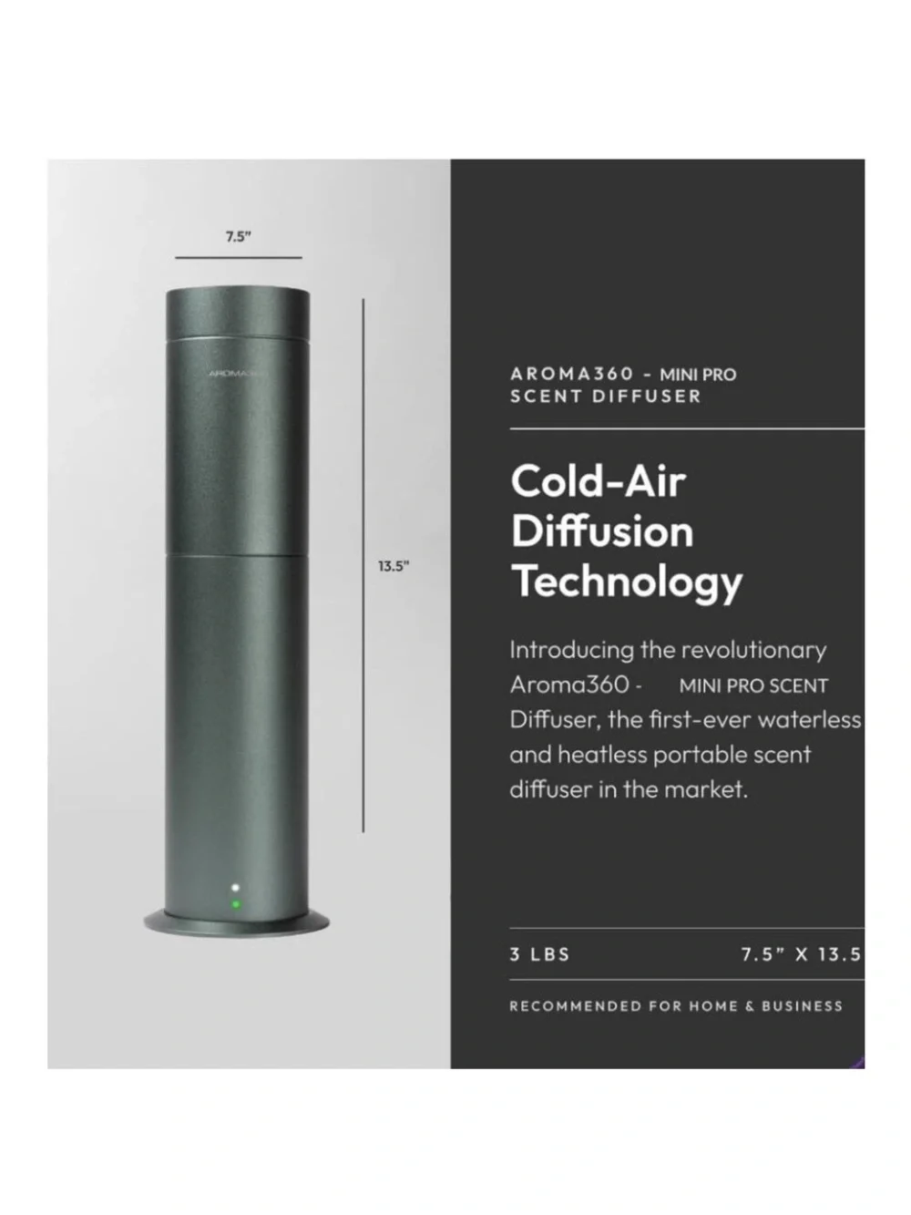 Aroma360 Mini Pro Scent Diffuser in Green - Picture 2 of 7